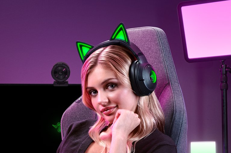 Razer Kraken Kitty V2 BT - Negro -view 1